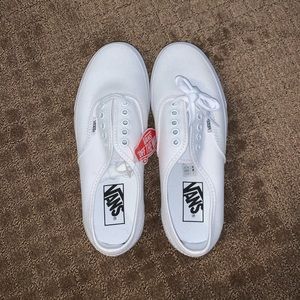 White Authentic Vans